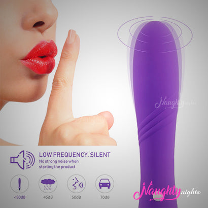 USB Powered Luxury Purple Vibrator Stick for Solo & Couple Use