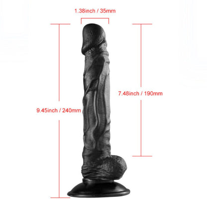 Black Big Size Huge Silicone King Kong Dildo For Women With Suction Cup